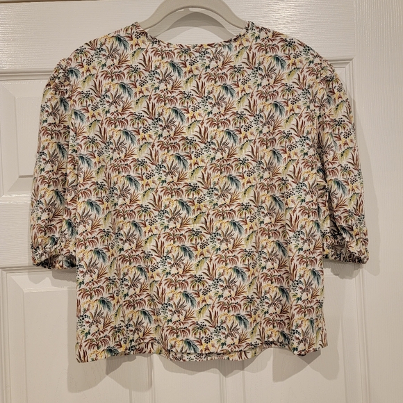 Ann Taylor Small Tie Neck Puff Sleeve Top, New with Tag - Picture 5 of 6